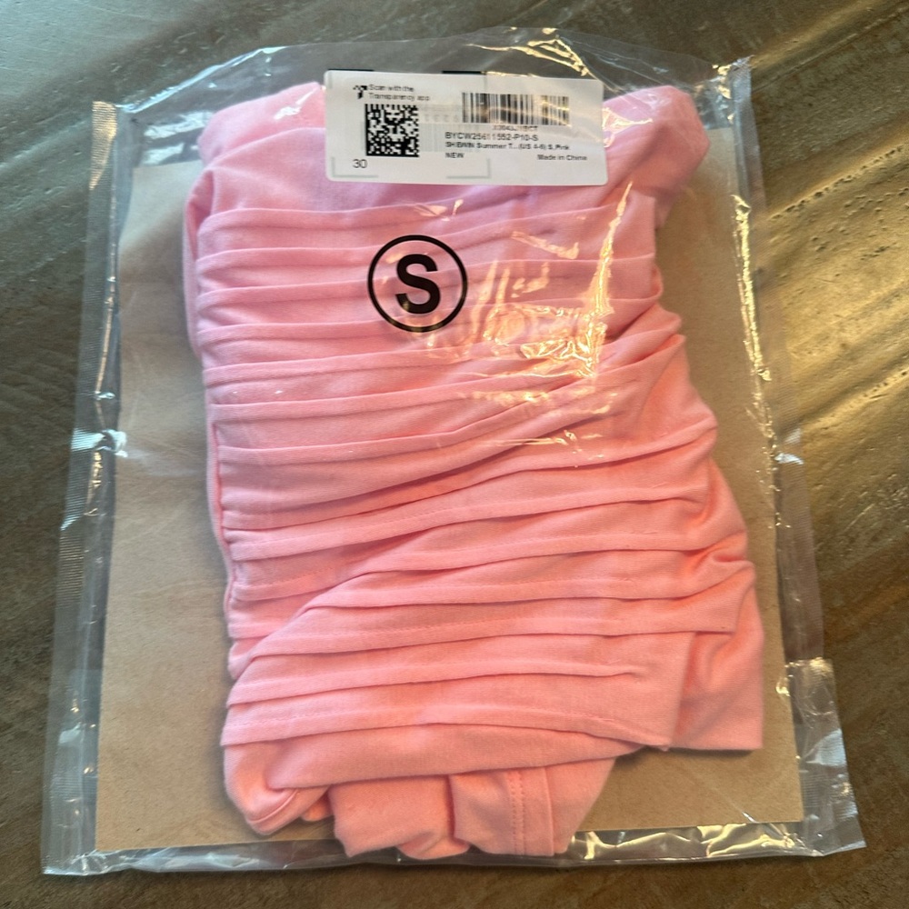 ⭐️Women’s pink summer pleated casual tank top - Picture 6 of 6
